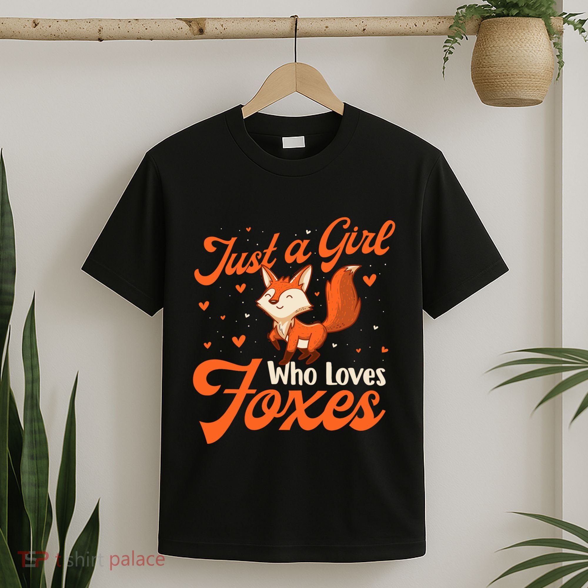 Just A Girl Who Loves Foxes Fox Lover Zookeeper T-Shirt