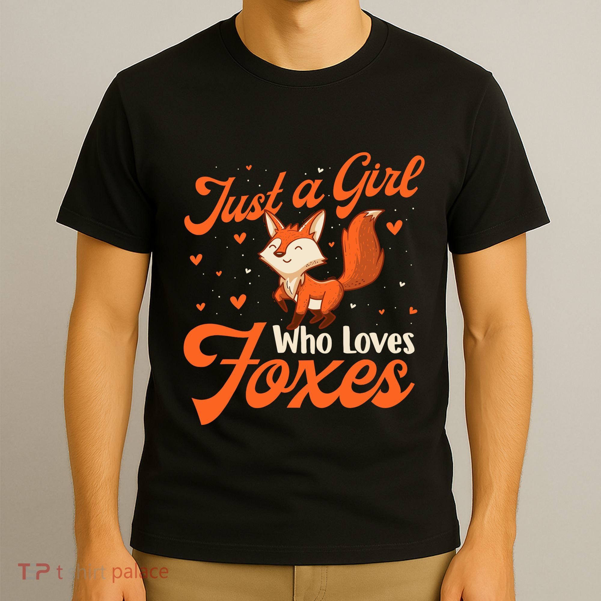 Just A Girl Who Loves Foxes Fox Lover Zookeeper T-Shirt