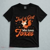 Just A Girl Who Loves Foxes Fox Lover Zookeeper T-Shirt thumb 5