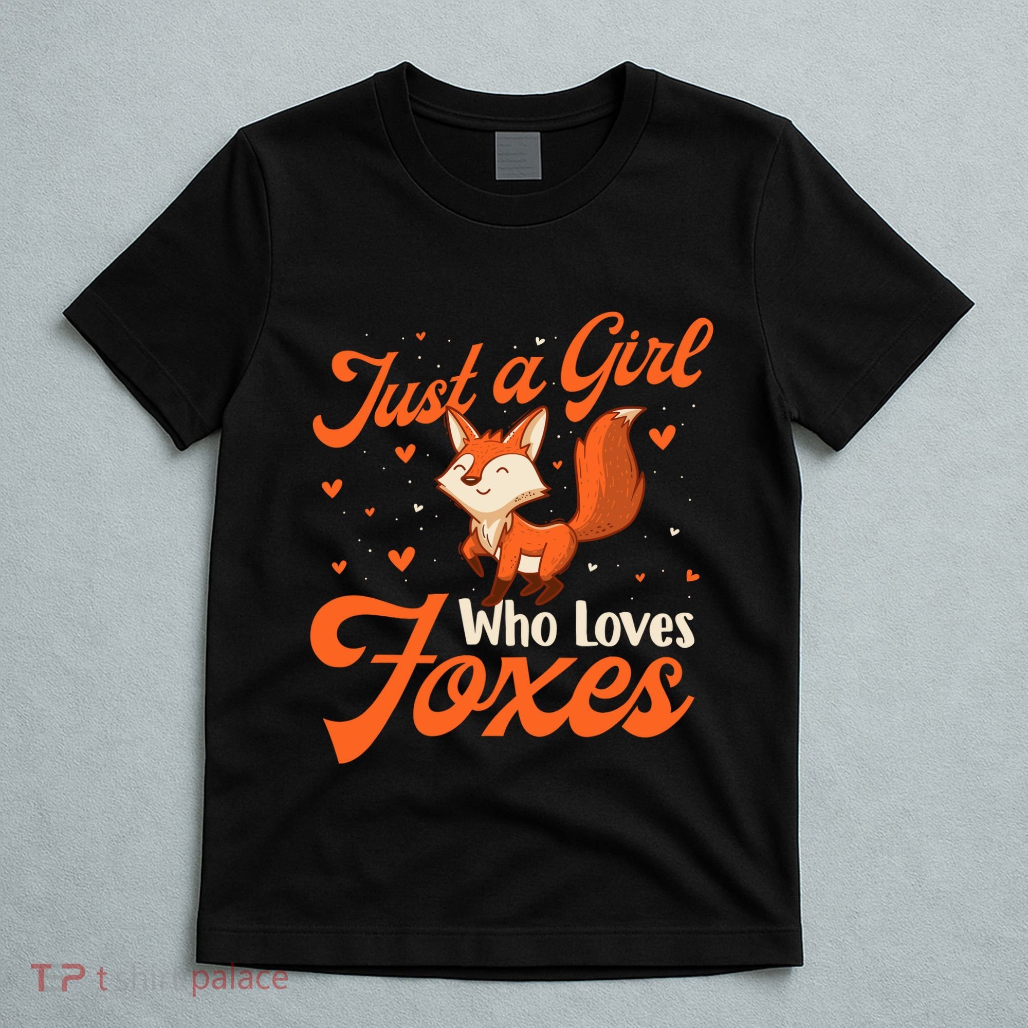 Just A Girl Who Loves Foxes Fox Lover Zookeeper T-Shirt