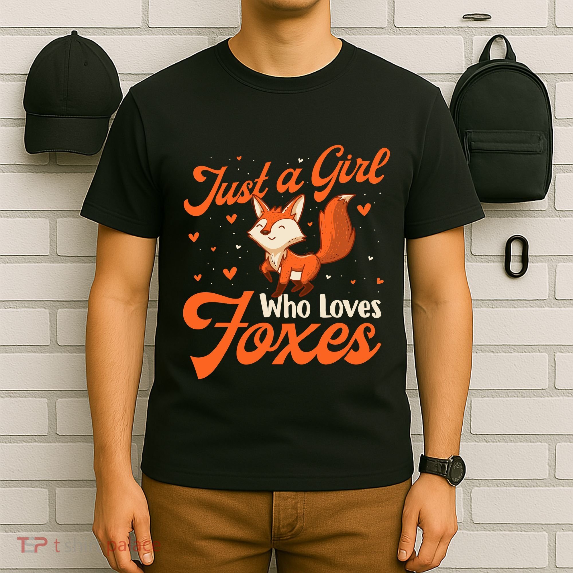 Just A Girl Who Loves Foxes Fox Lover Zookeeper T-Shirt