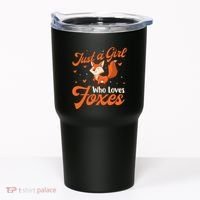 Just A Girl Who Loves Foxes Fox Lover Zookeeper Tumbler thumb 0