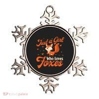 Just A Girl Who Loves Foxes Fox Lover Zookeeper Ornament thumb 0