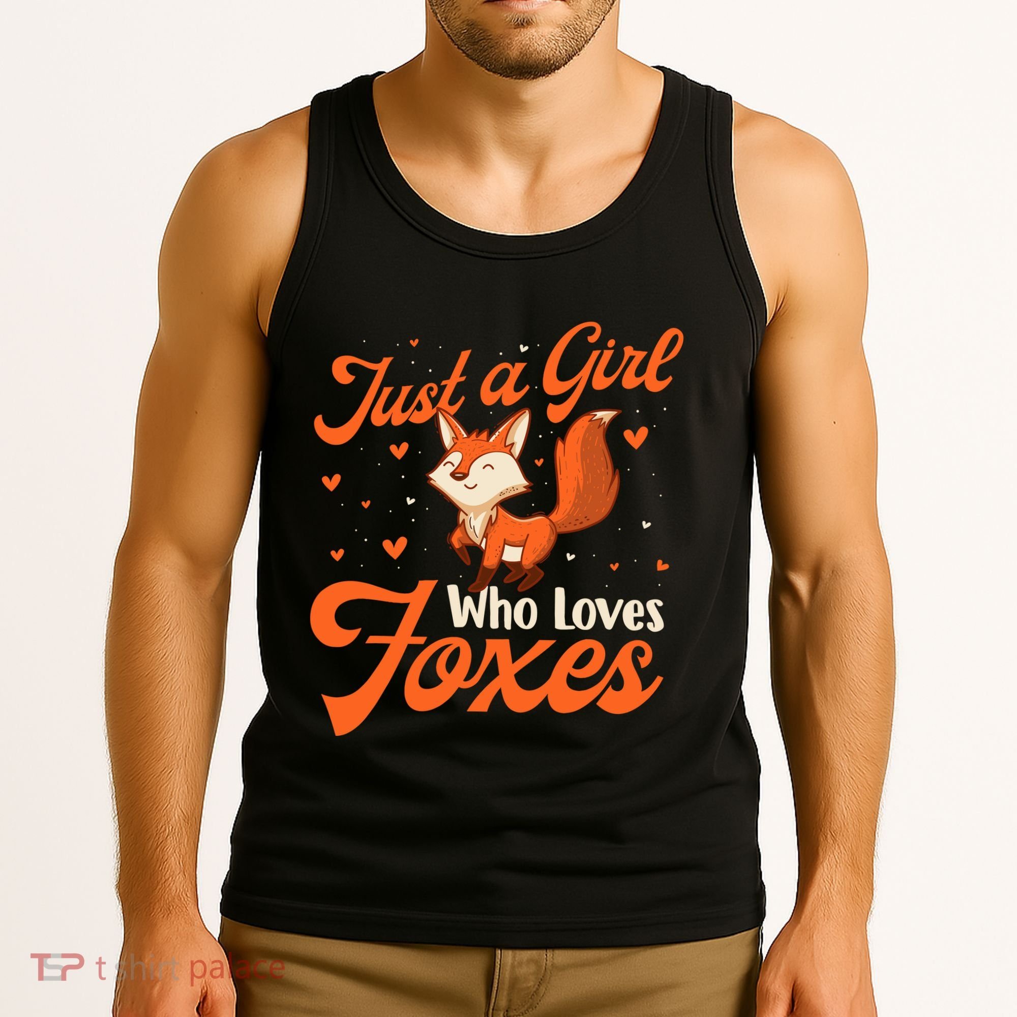 Just A Girl Who Loves Foxes Fox Lover Zookeeper Tank Top