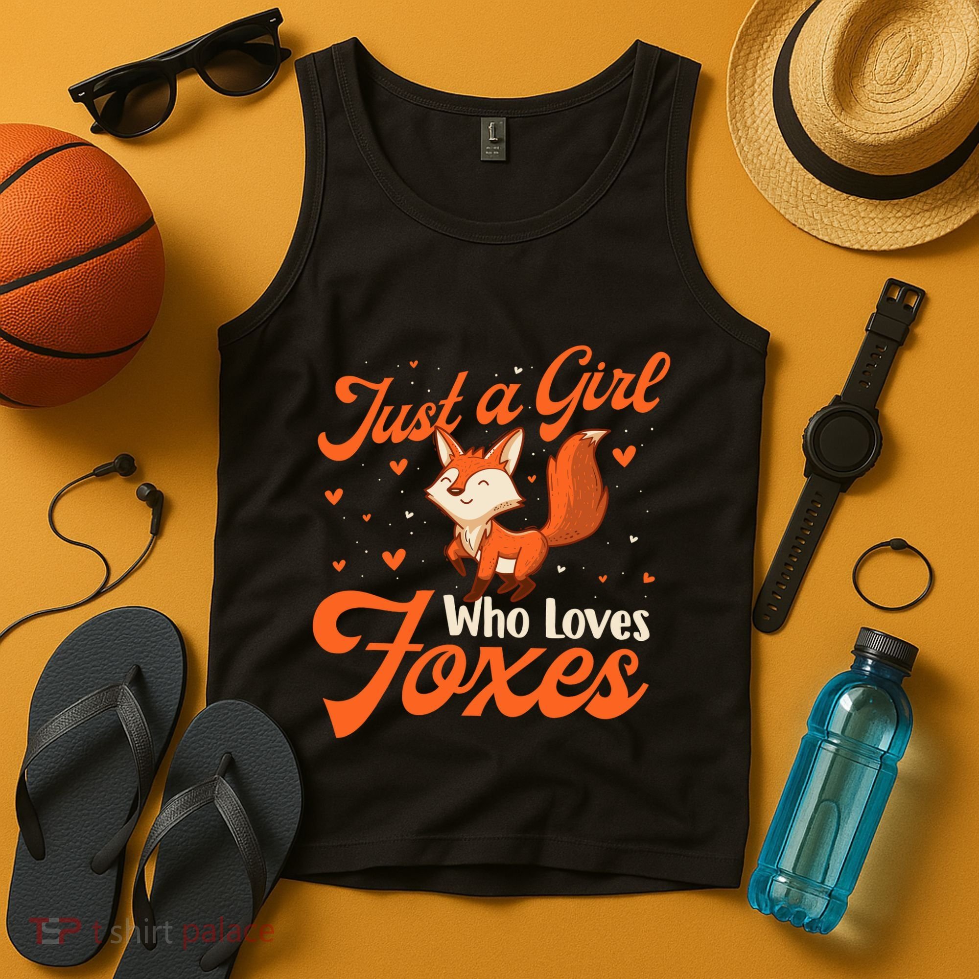Just A Girl Who Loves Foxes Fox Lover Zookeeper Tank Top