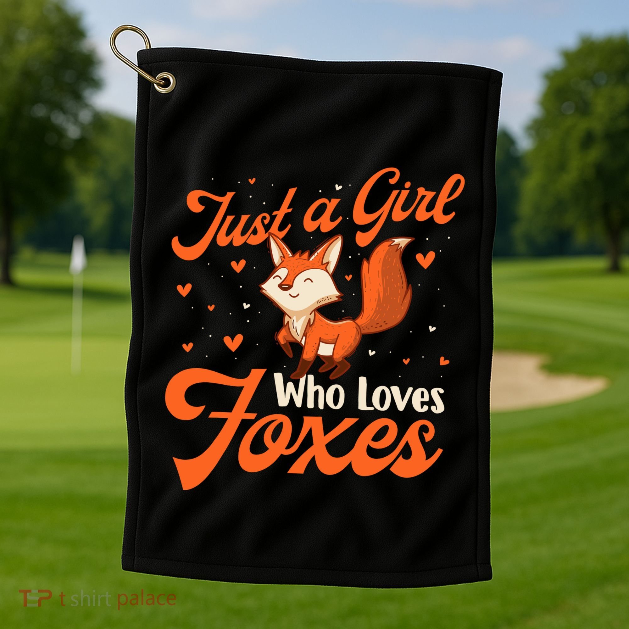 Just A Girl Who Loves Foxes Fox Lover Zookeeper Golf Towel
