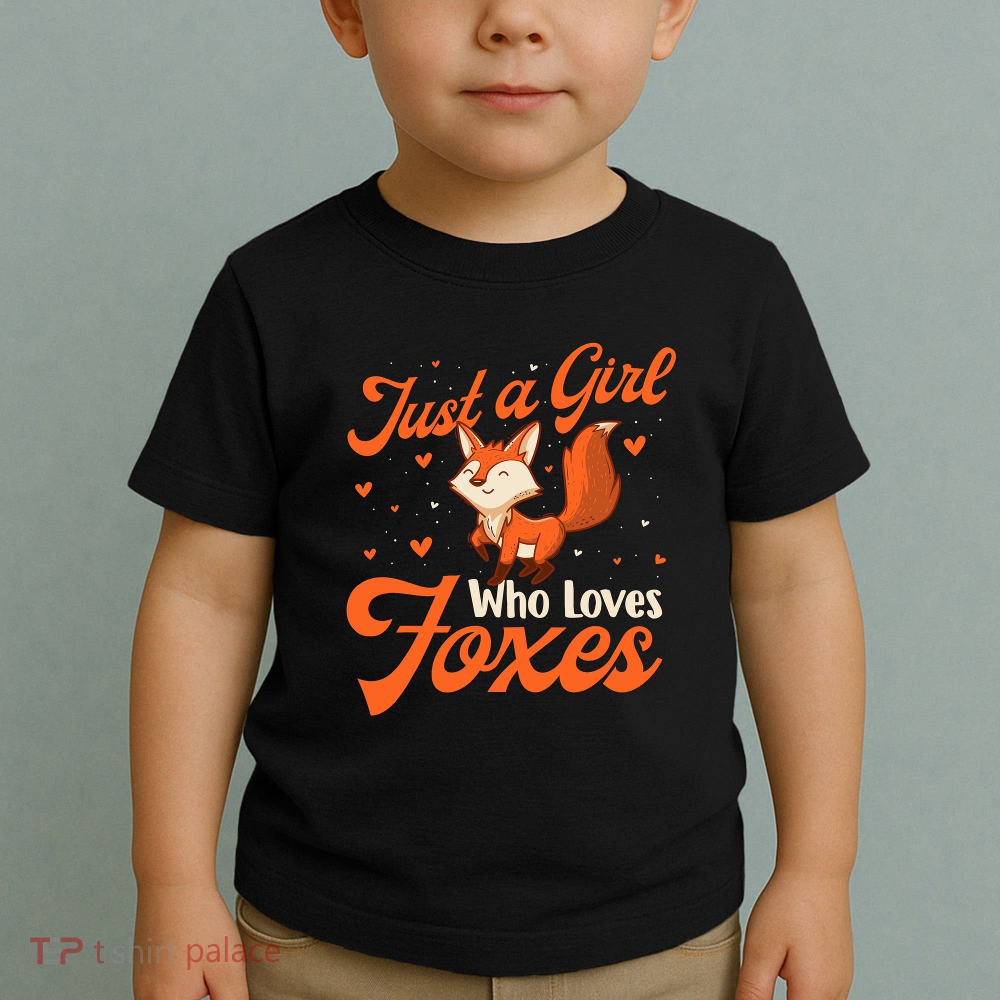 Just A Girl Who Loves Foxes Fox Lover Zookeeper Toddler T-Shirt