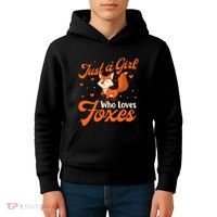 Just A Girl Who Loves Foxes Fox Lover Zookeeper Kids Hoodie thumb 4