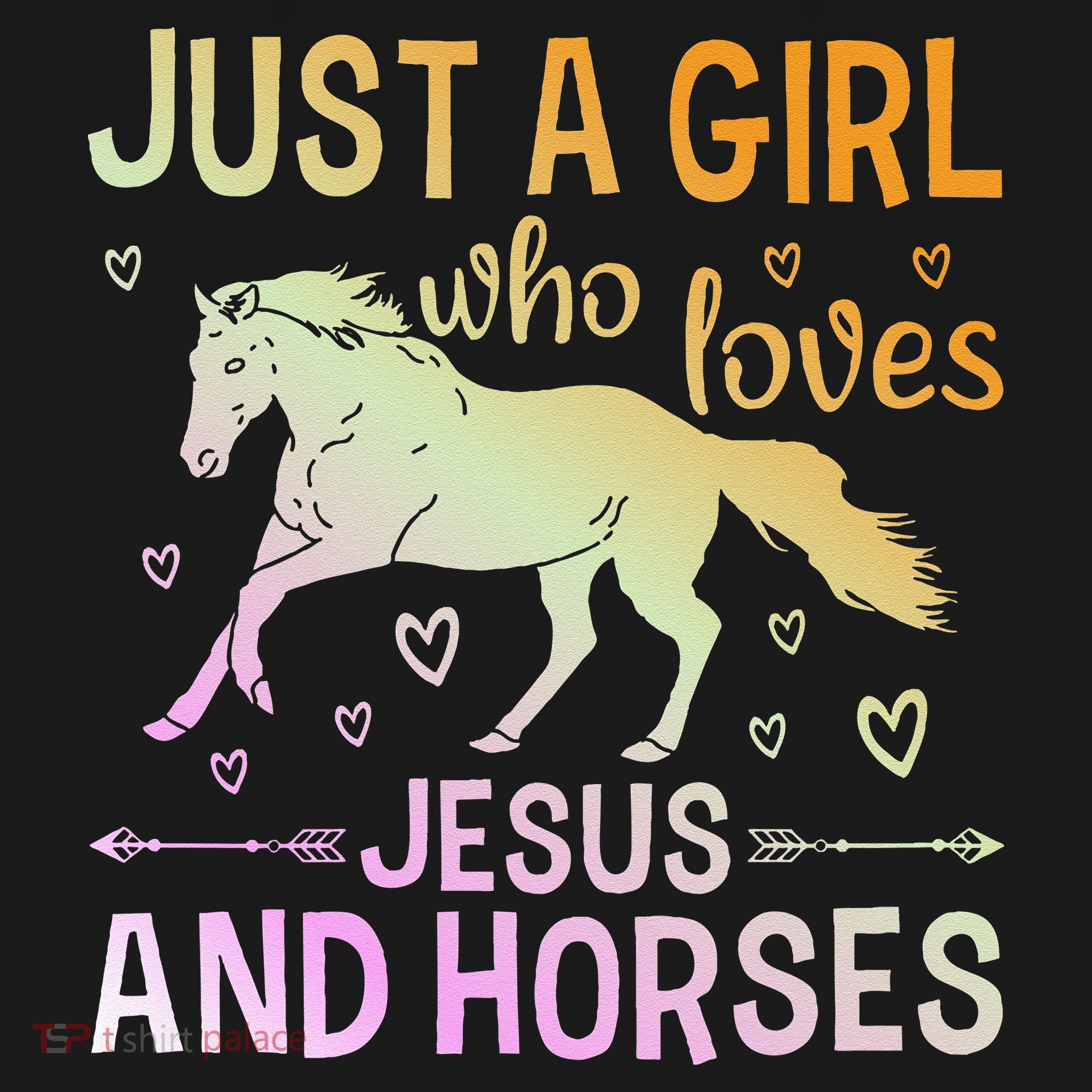 Just A Girl Who Loves Jesus And Horses Women's Hoodie