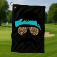 Jaguar Print Shades Uncle Rico Minshew Duuuval Golf Towel thumb 1