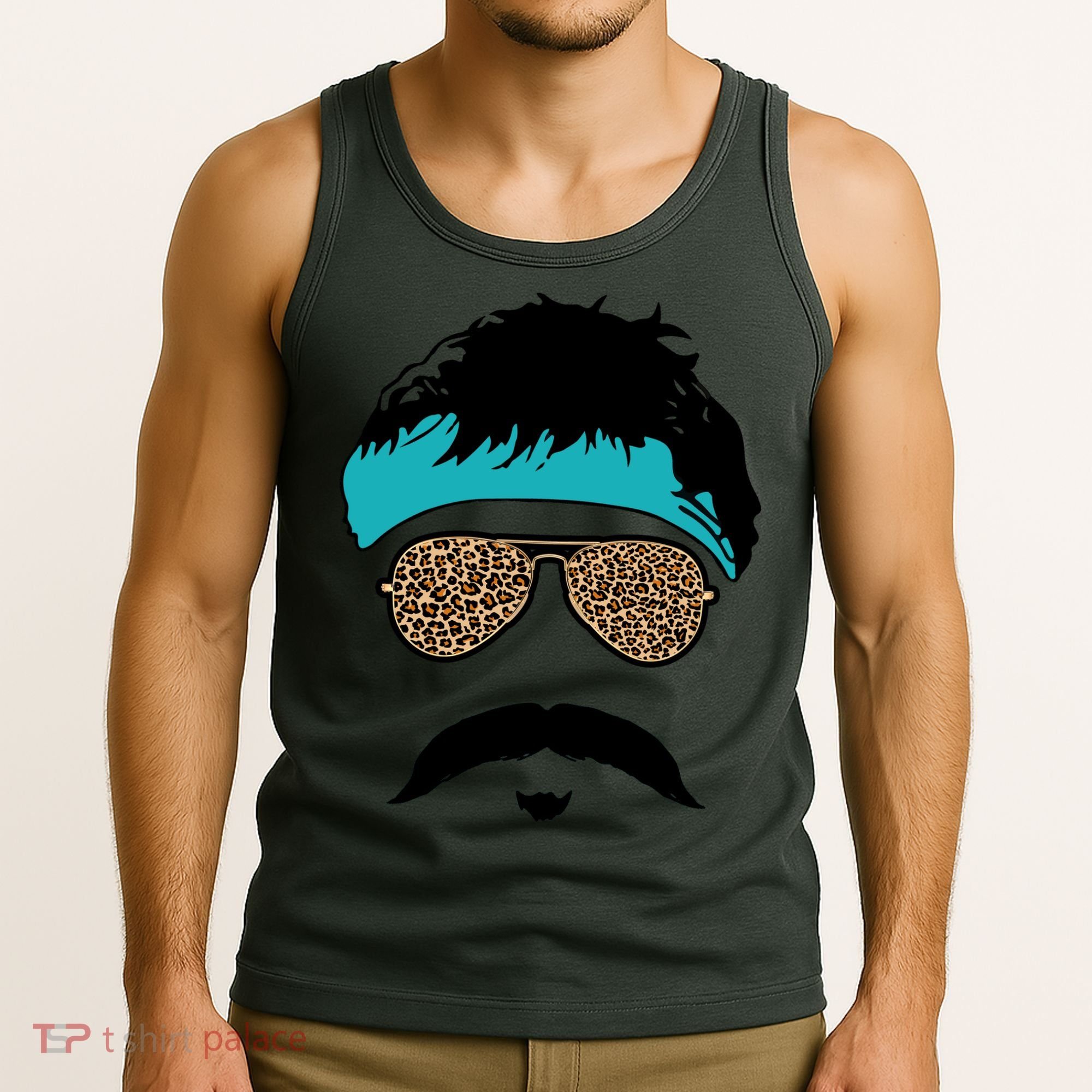 Jaguar Print Shades Uncle Rico Minshew Duuuval Tank Top