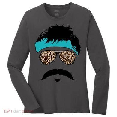 Jaguar Print Shades Uncle Rico Minshew Duuuval Women's Long Sleeve Shirt