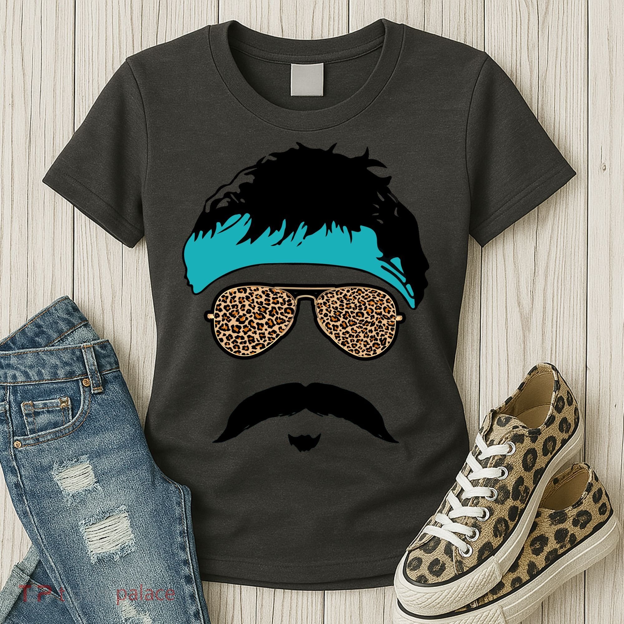 Jaguar Print Shades Uncle Rico Minshew Duuuval Women's T-Shirt