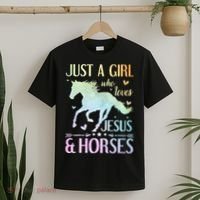 Jesus And Horses Horse Gifts T-Shirt thumb 2