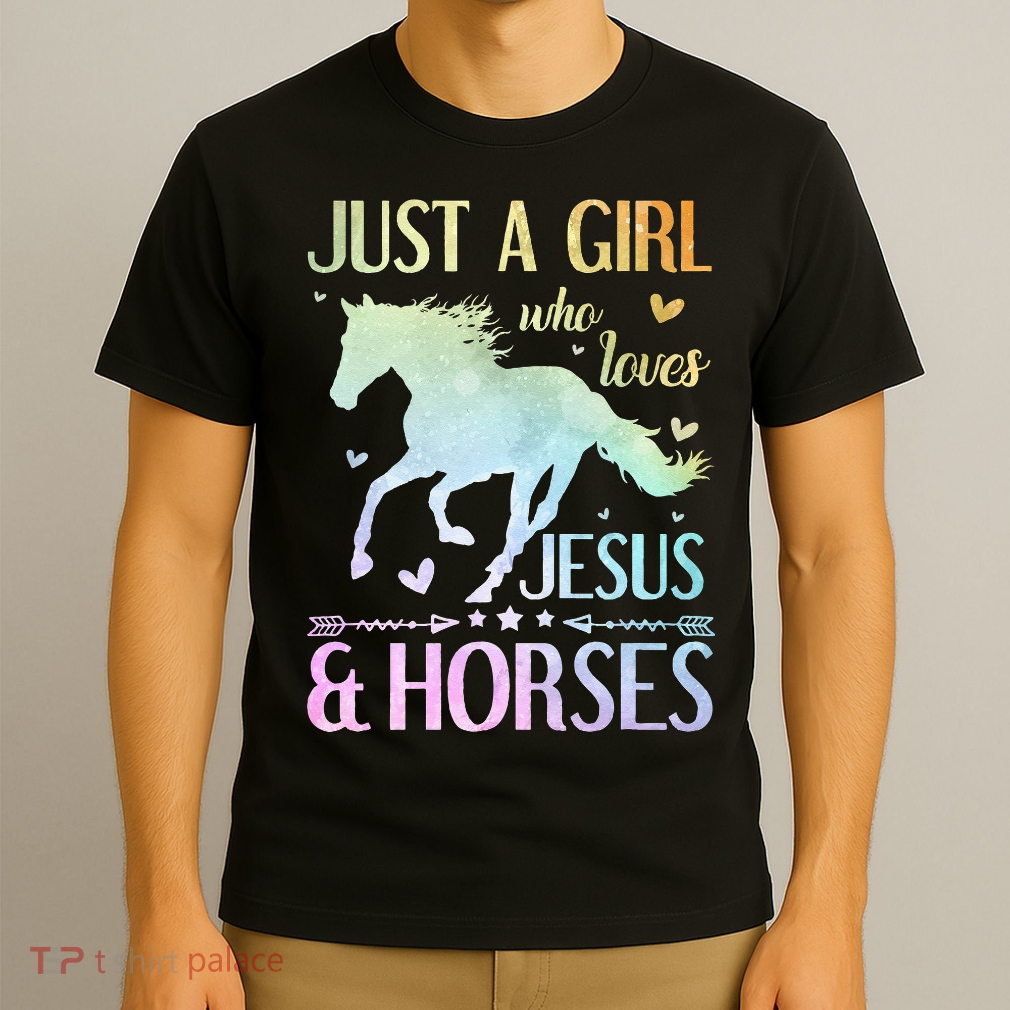 Jesus And Horses Horse Gifts T-Shirt
