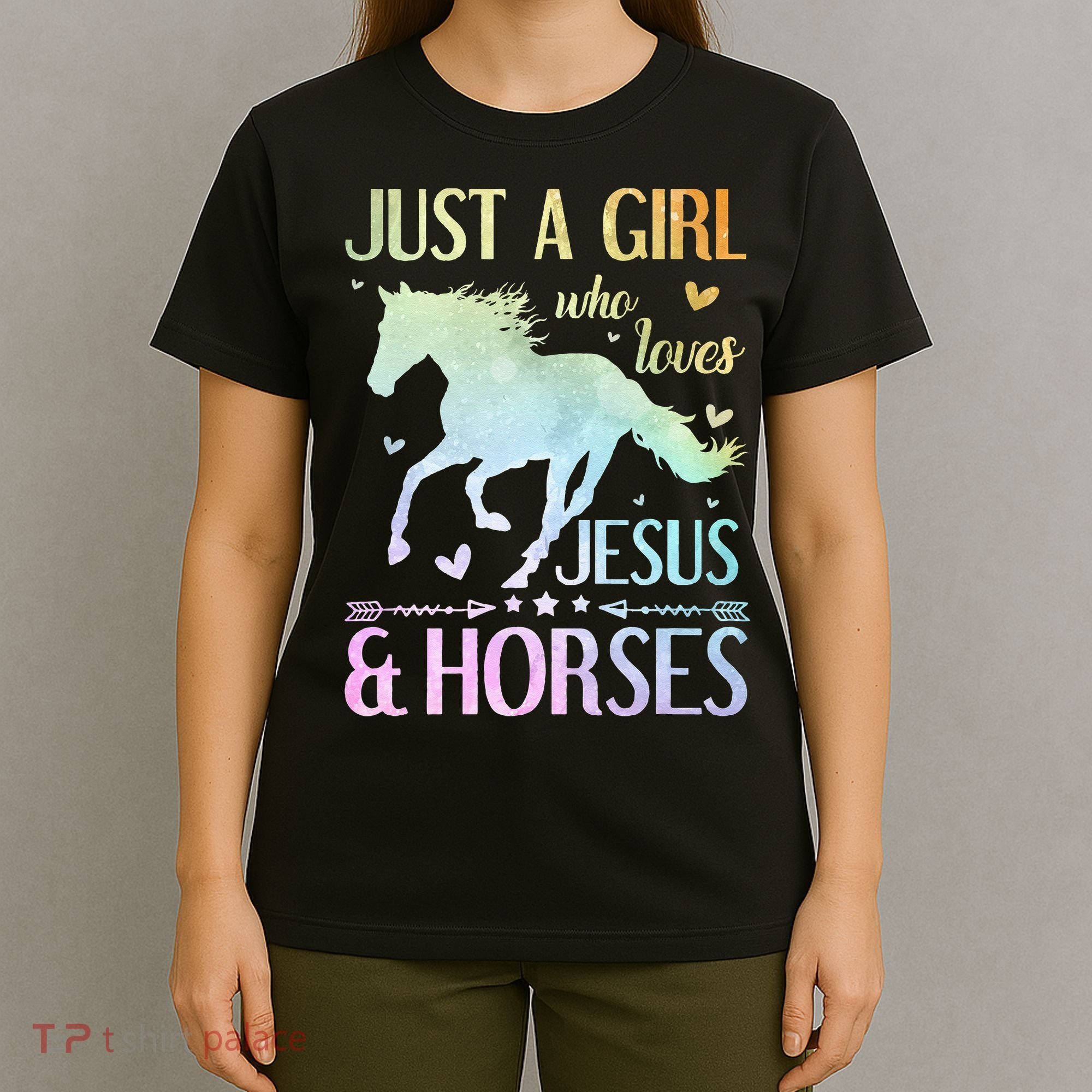 Jesus And Horses Horse Gifts T-Shirt