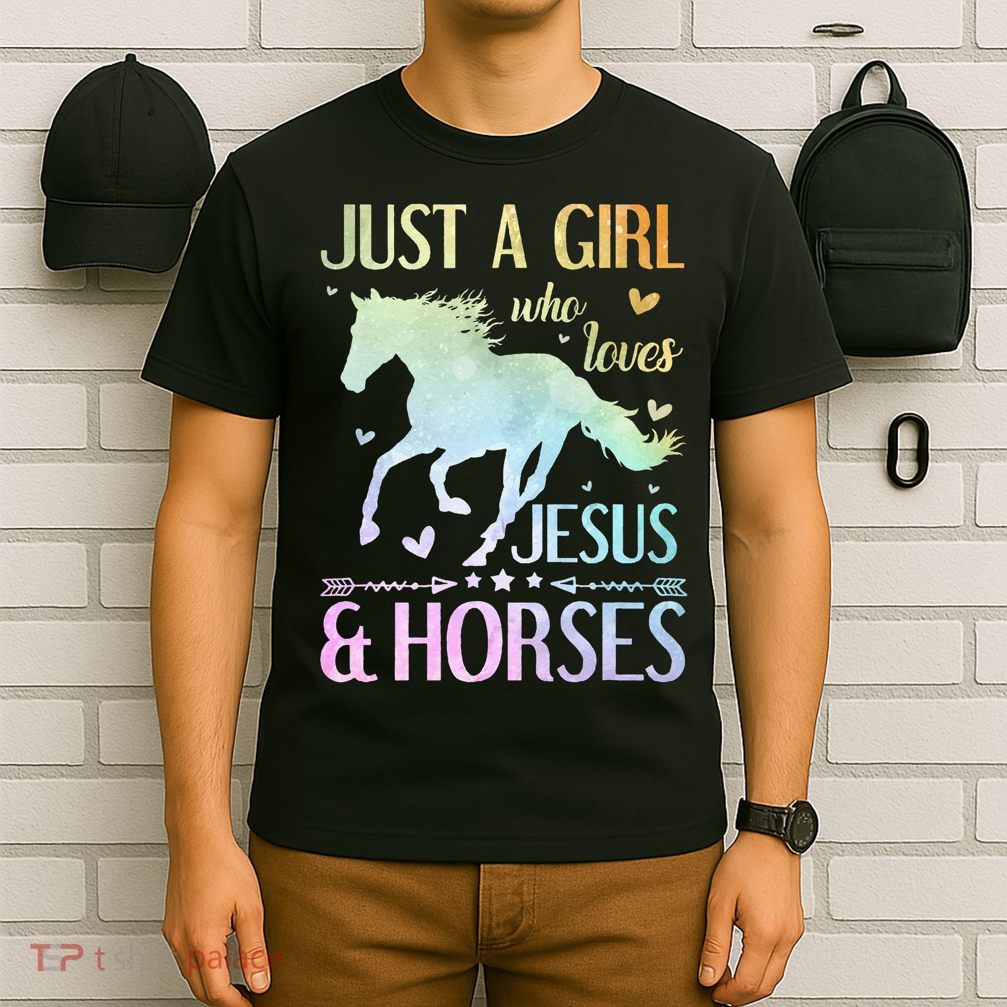 Jesus And Horses Horse Gifts T-Shirt