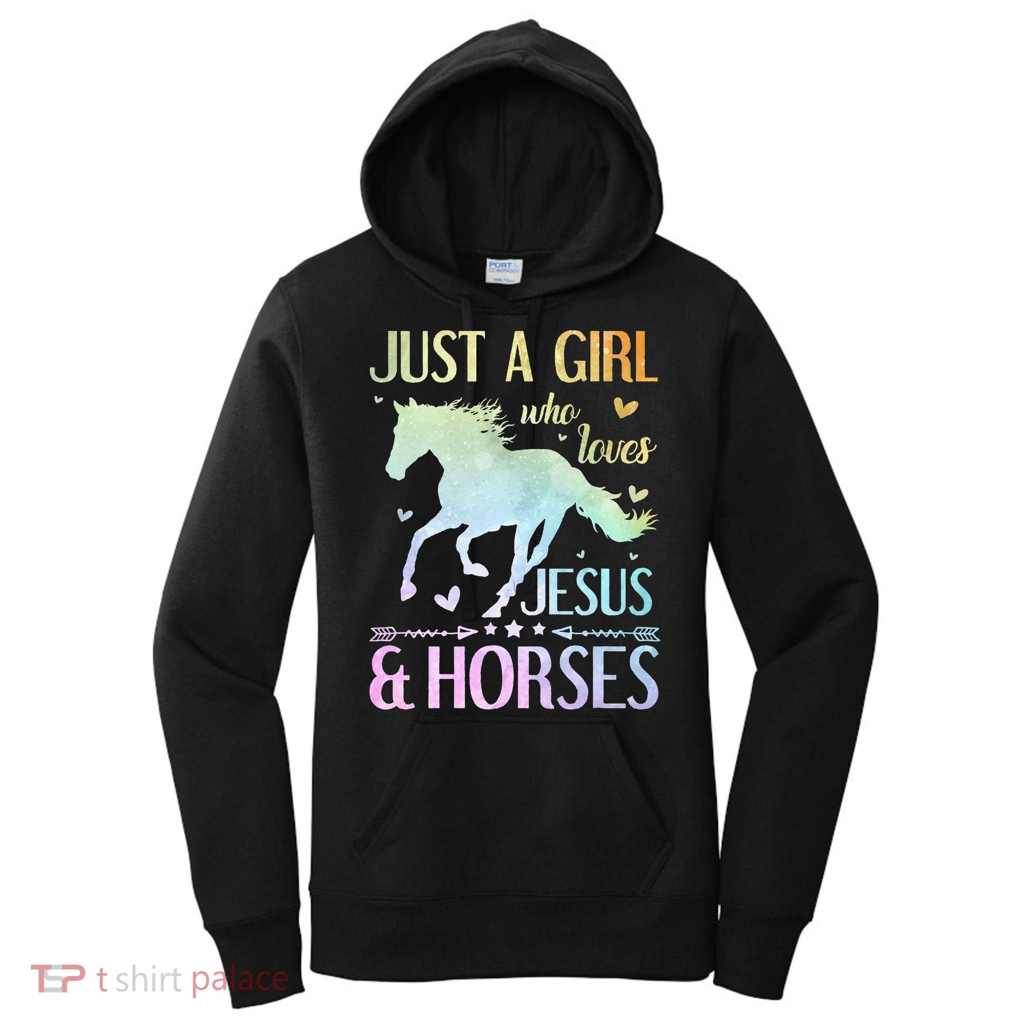 Jesus And Horses Horse Gifts Women's Hoodie