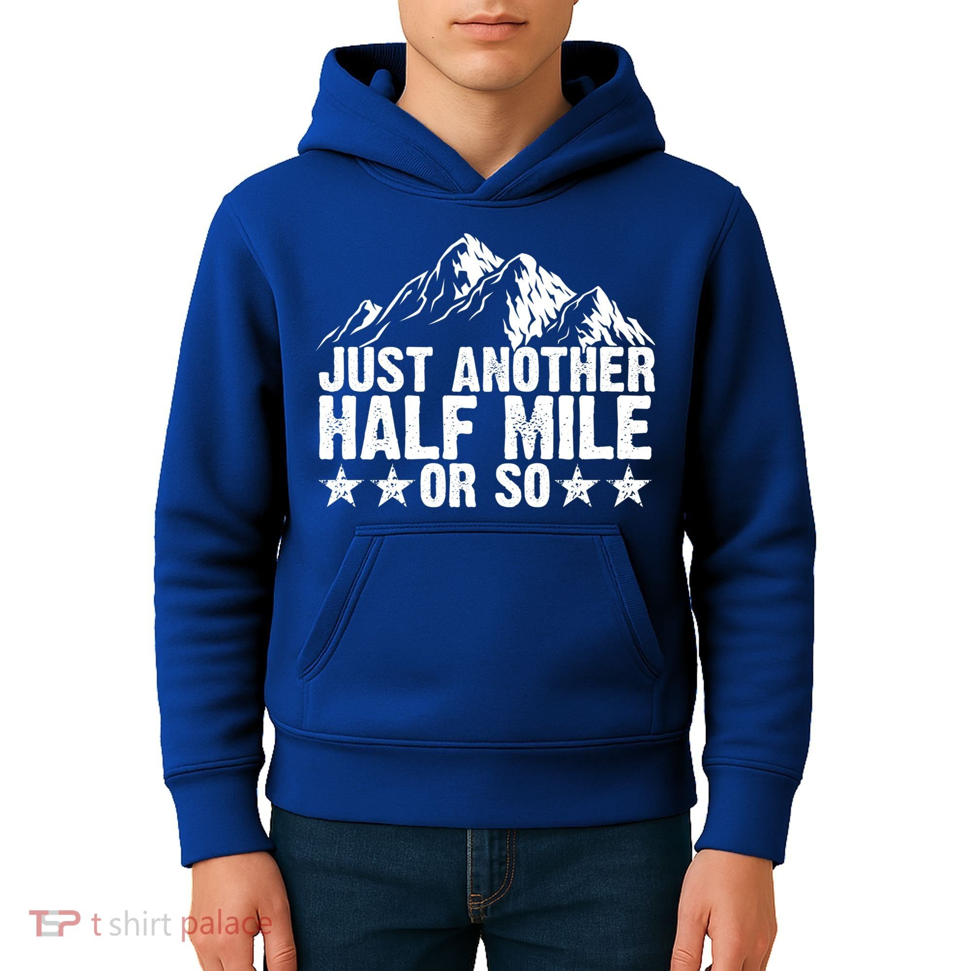 Just Another Half Mile Or So Funny Hiking Gift Kids Hoodie