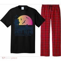 Jaws Amity Island Welcomes You Sunset Great Gift Pajama Set thumb 0