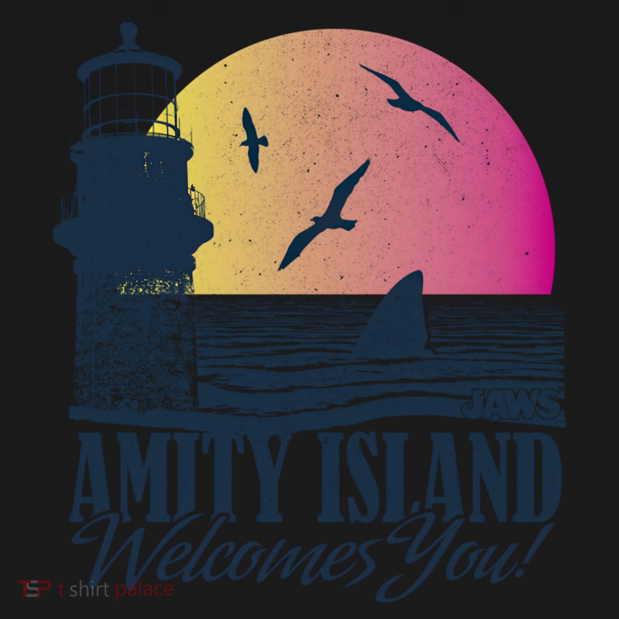 Jaws Amity Island Welcomes You Sunset Great Gift Pajama Set