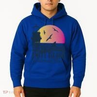 Jaws Amity Island Welcomes You Sunset Great Gift Hoodie thumb 2