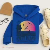 Jaws Amity Island Welcomes You Sunset Great Gift Hoodie thumb 4