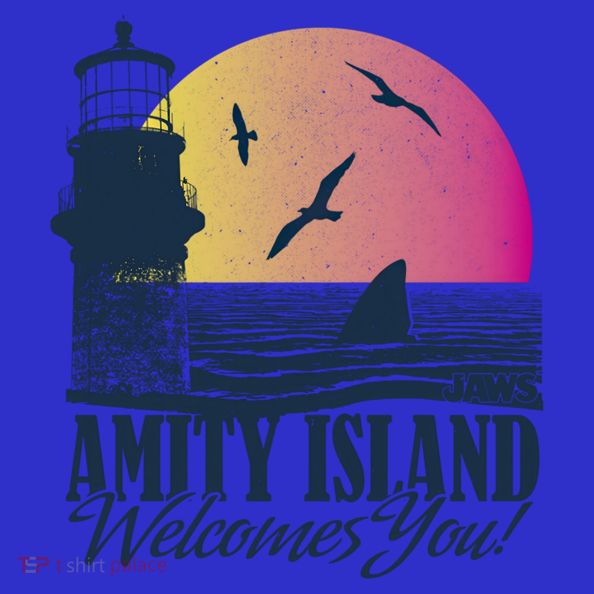 Jaws Amity Island Welcomes You Sunset Great Gift Hoodie