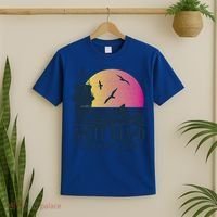 Jaws Amity Island Welcomes You Sunset Great Gift T-Shirt thumb 2