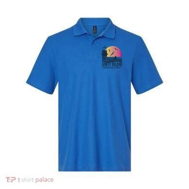 Jaws Amity Island Welcomes You Sunset Great Gift Polo