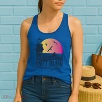 Jaws Amity Island Welcomes You Sunset Great Gift Women's Tank Top thumb 2