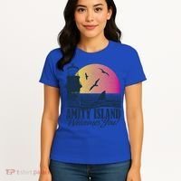 Jaws Amity Island Welcomes You Sunset Great Gift Women's T-Shirt thumb 4