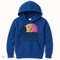 Jaws Amity Island Welcomes You Sunset Great Gift Kids Hoodie thumb 0