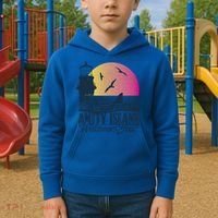 Jaws Amity Island Welcomes You Sunset Great Gift Kids Hoodie thumb 2