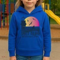 Jaws Amity Island Welcomes You Sunset Great Gift Kids Hoodie thumb 3