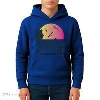 Jaws Amity Island Welcomes You Sunset Great Gift Kids Hoodie thumb 4