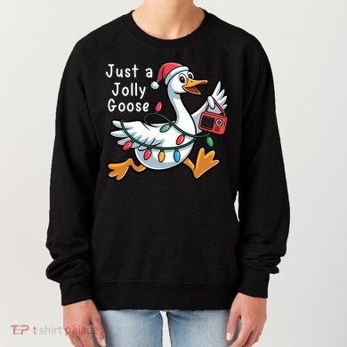Just A Jolly Goose Christmas Women's Sweatshirt