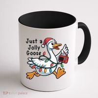 Just A Jolly Goose Christmas Coffee Mug thumb 1