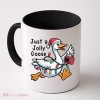 Just A Jolly Goose Christmas Coffee Mug thumb 0
