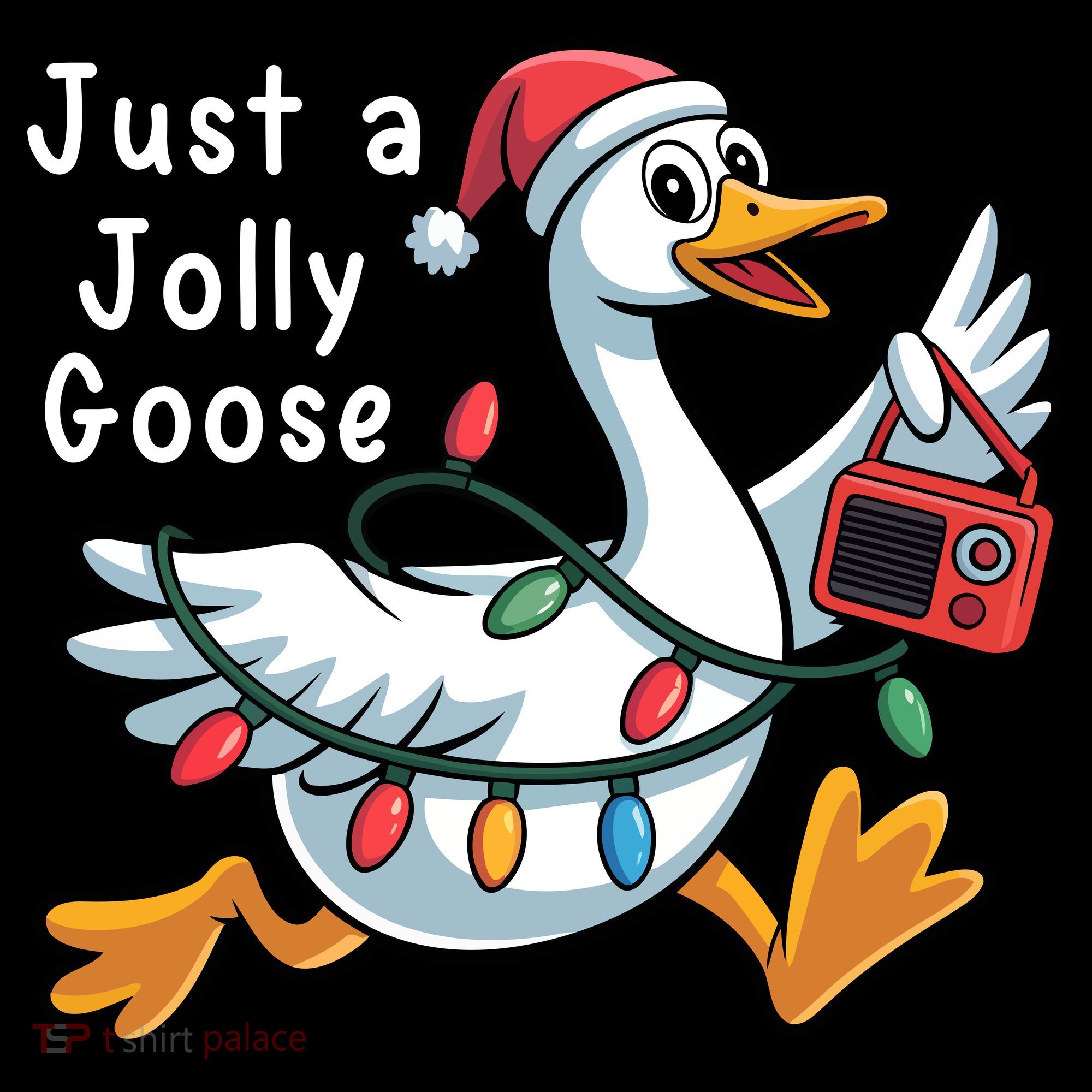 Just A Jolly Goose Christmas Women's Hoodie