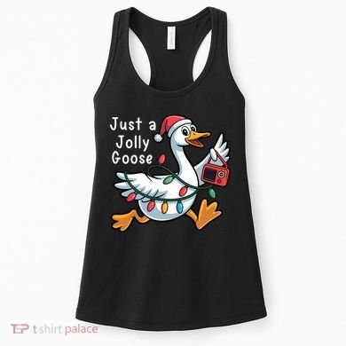 Just A Jolly Goose Christmas Women's Tank Top