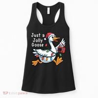 Just A Jolly Goose Christmas Women's Tank Top thumb 0