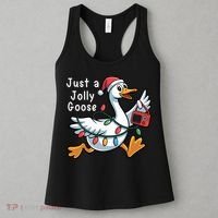 Just A Jolly Goose Christmas Women's Tank Top thumb 3
