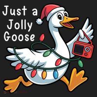 Just A Jolly Goose Christmas Hat thumb 2