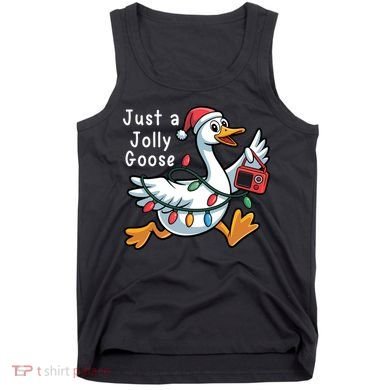 Just A Jolly Goose Christmas Tank Top