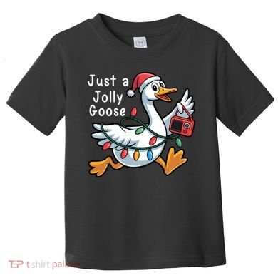 Just A Jolly Goose Christmas Toddler T-Shirt