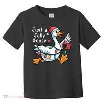 Just A Jolly Goose Christmas Toddler T-Shirt thumb 0