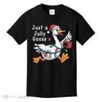 Just A Jolly Goose Christmas Kids T-Shirt thumb 0