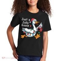 Just A Jolly Goose Christmas Kids T-Shirt thumb 2