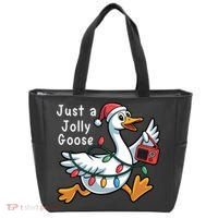 Just A Jolly Goose Christmas Tote Bag thumb 0